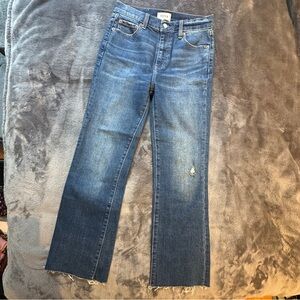 NWOT Pistola Straight Leg Jeans Stretch Sz. 25 26 medium Wash denim Mid Rise